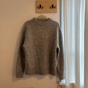 H&M wool/mohair blend grey sweater